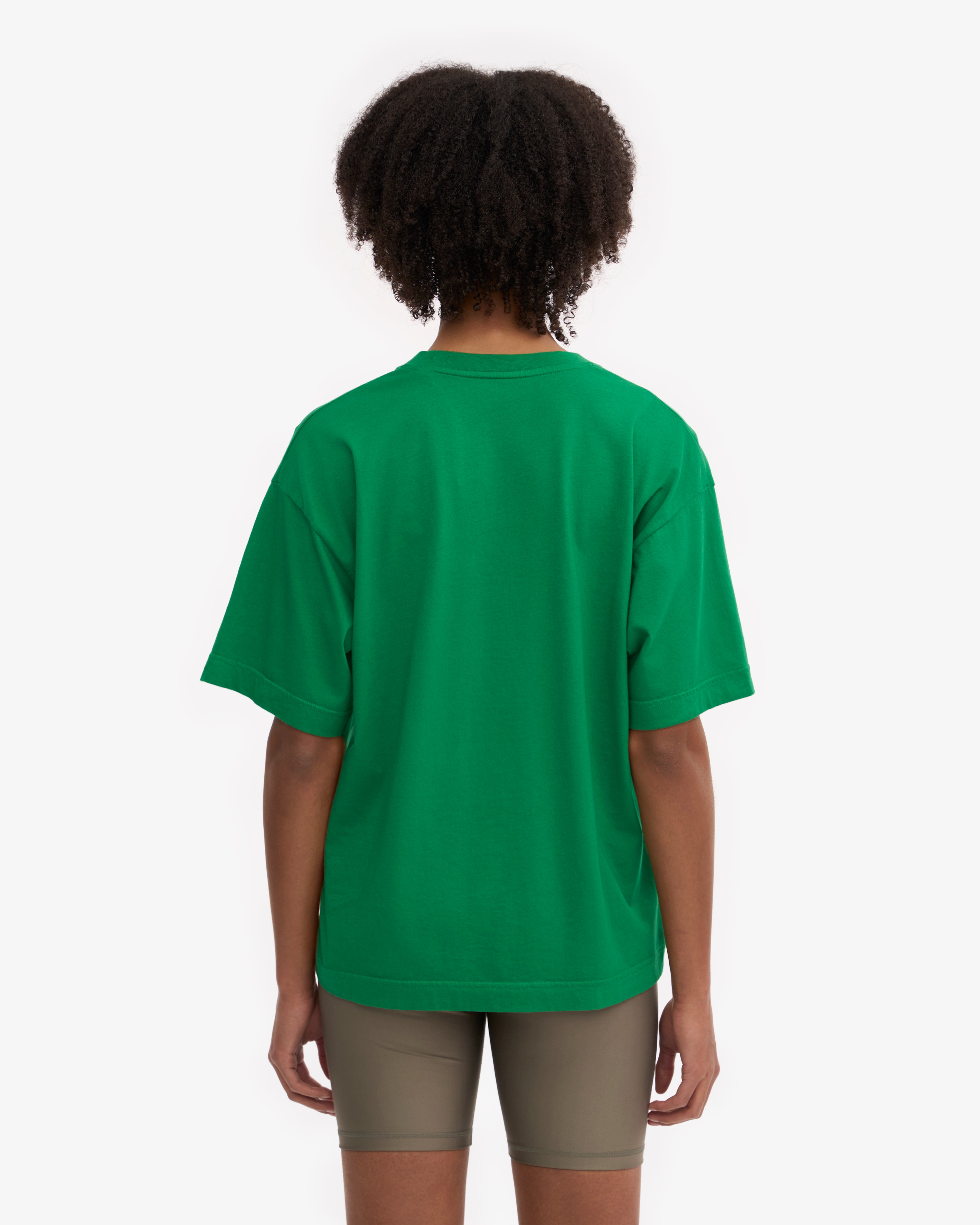 Oversized Organic Cotton T-Shirt for Women - Soft & Comfortable Kelly Green Tee - Perfect for Casual Wear, Loungewear & Everyday Outfits