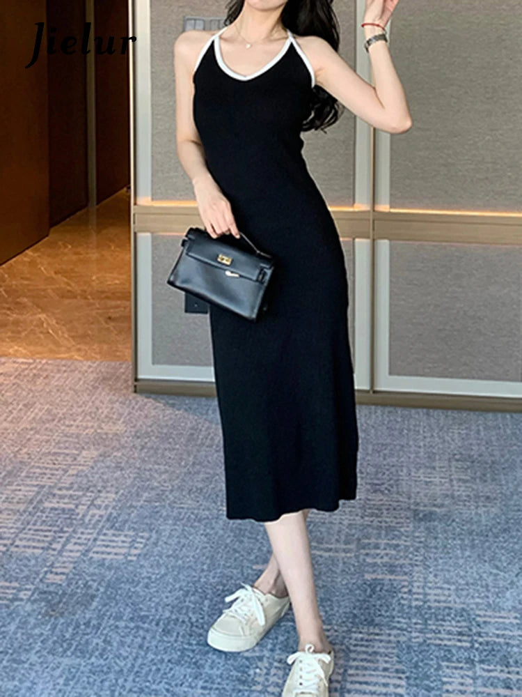 Sexy Backless Strapless Bodycon Dress - Slim Waist, Tight Hip, O-Neck Sleeveless Elegant Summer Dress for Women | Perfect for Club, Party, Date Night & Casual Streetwear