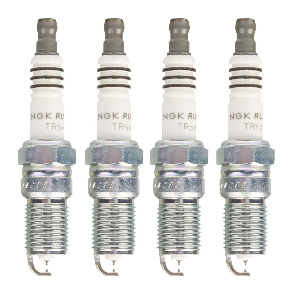 NGK Ruthenium HX Spark Plugs (Set of 4) - Compatible with Chevrolet, Isuzu, Mercury, Pontiac & Saab - High Performance Ignition for Better Fuel Efficiency & Engine Power - Perfect for Daily Commuting, Highway Driving & Performance Tuning