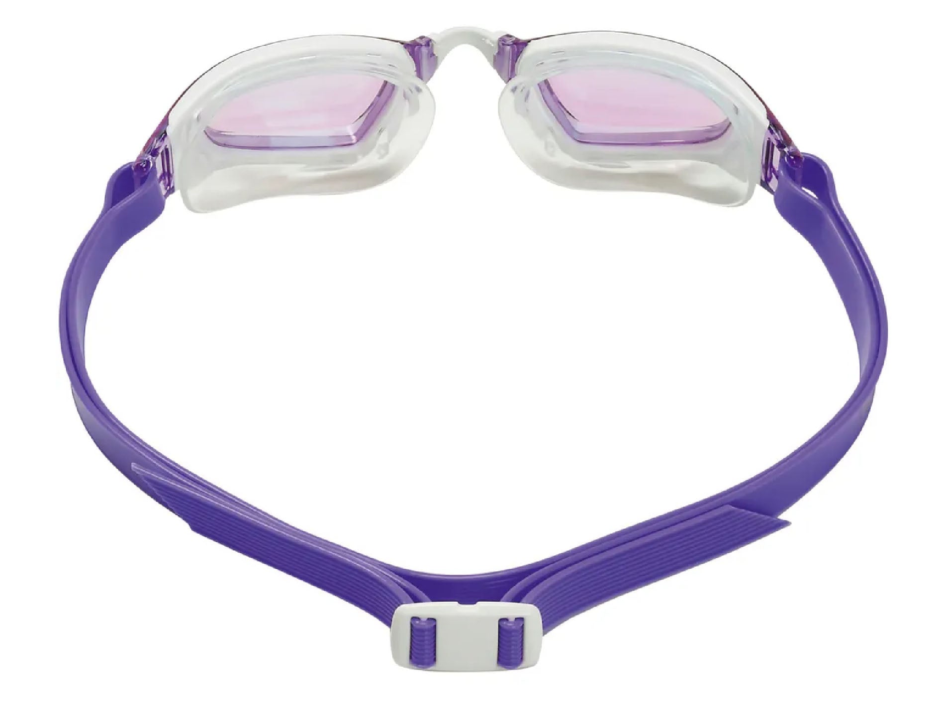 AquaSphere x Michael Phelps Xceed Swimming Goggles - Titanium Mirrored Lens, White/Purple Frame (Model 189230) | Competition & Training Swim Gear for Pool & Open Water
