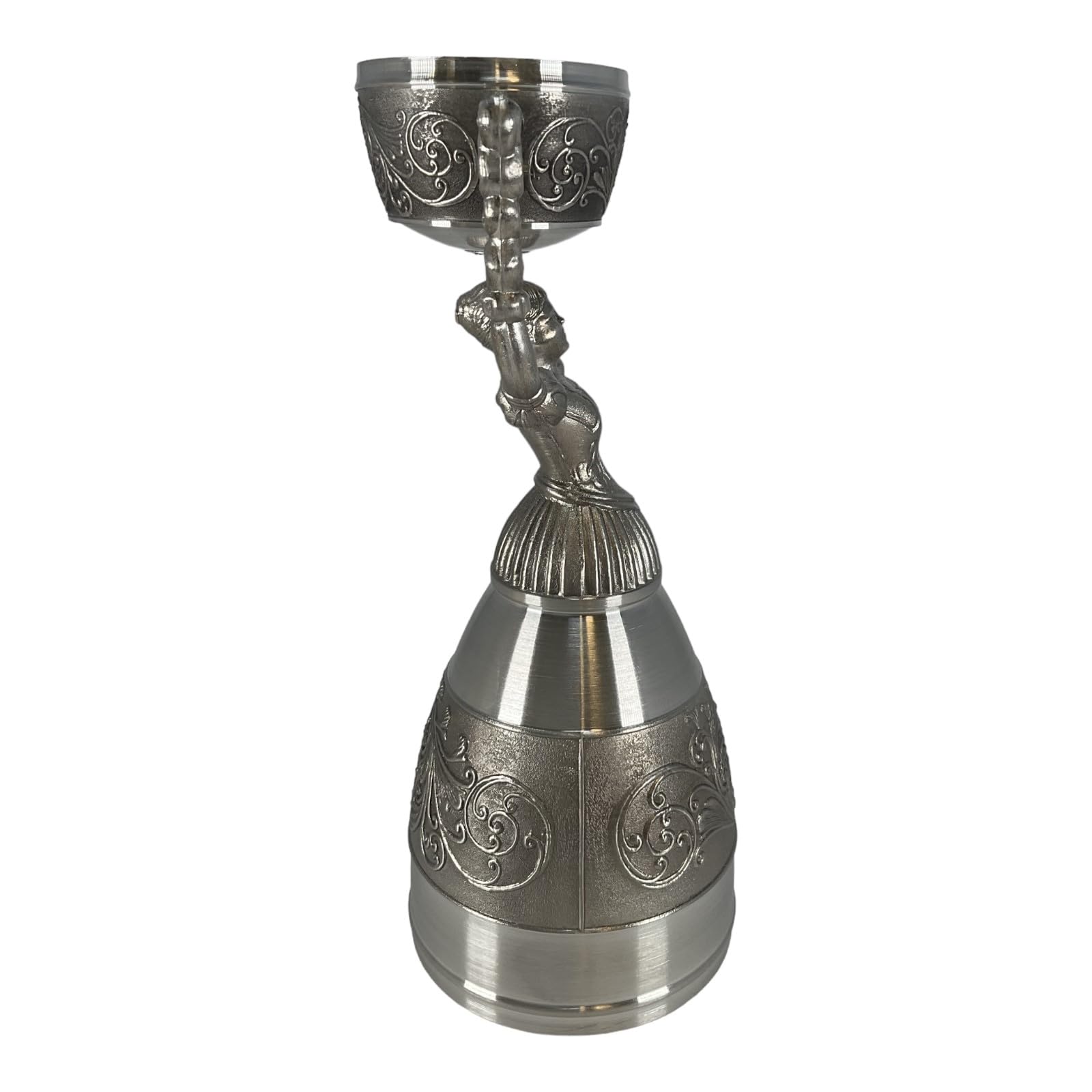 German Pewter Nuremberg Bridal Wedding Cup - Traditional Toasting Wine Glass for Wedding Ceremonies, Anniversaries & Romantic Celebrations