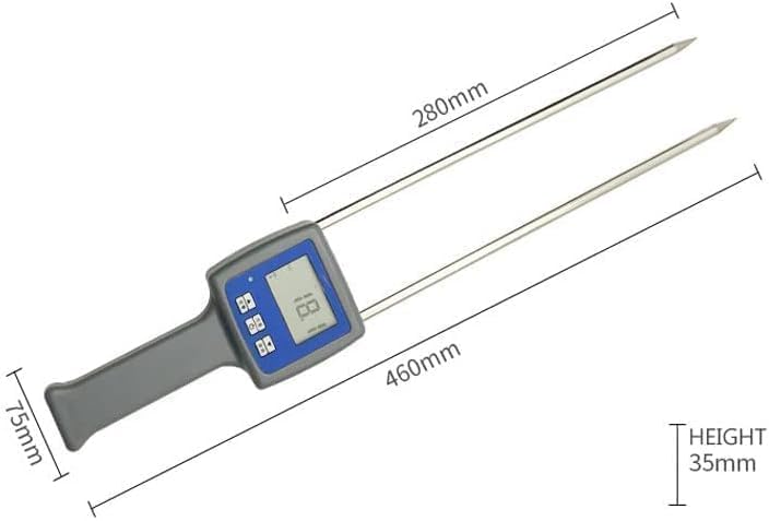 Digital Grain Moisture Meter - Precise Flour Moisture Tester for Corn, Wheat, Rice, Beans & More (6-30% Range, ±0.5% Accuracy) | Essential Tool for Bakers, Farmers & Food Quality Control
