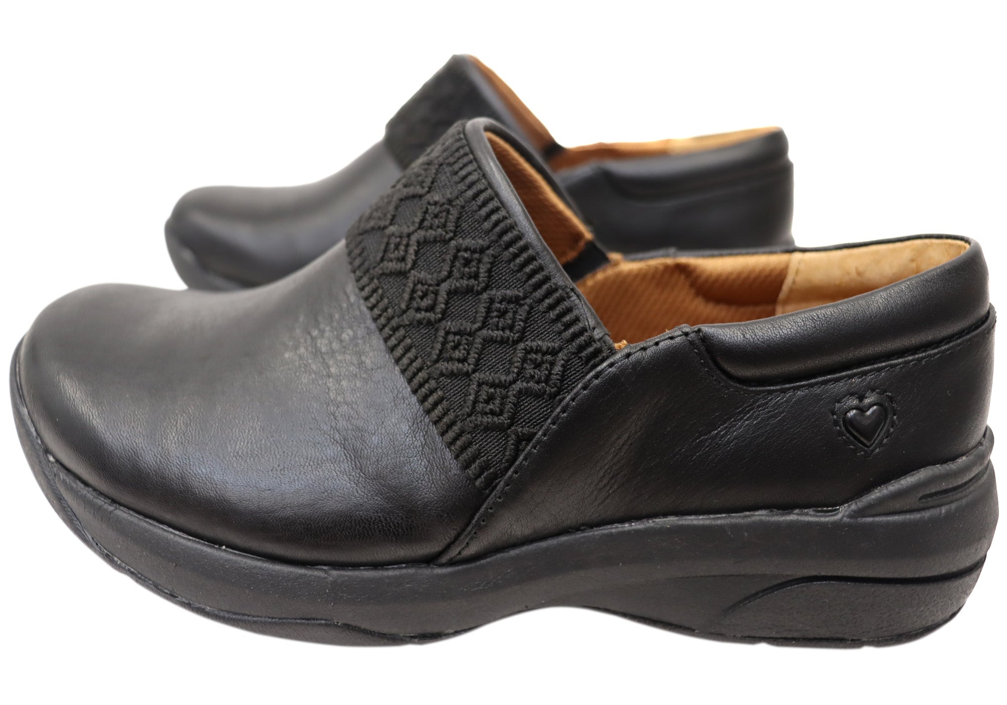 Nurse Mates Cally Women's Comfortable Wide Fit Leather Slip-On Nursing Shoes for Healthcare Workers & Long Shifts