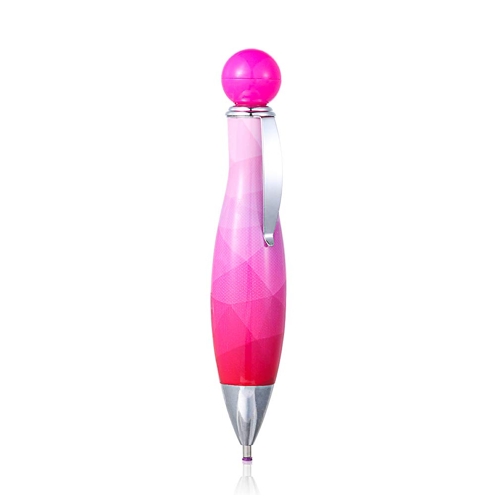 Beyonday Diamond Painting Pen - Bowling Shape Point Drill Pen for Cross Stitch, Embroidery & Sewing Accessories (Rose Red) | Perfect for DIY Crafts, Home Decor & Gift Making