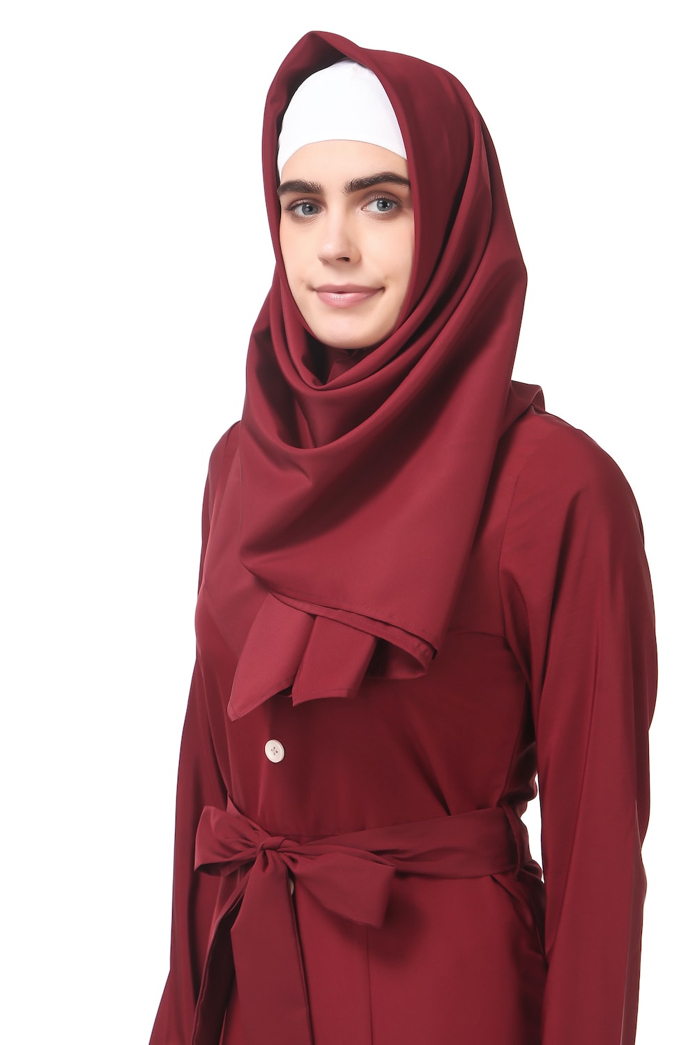 Elegant Dual Color Formal Abaya Dress for Women - Modest Islamic Prayer Dress for Mosque & Special Occasions