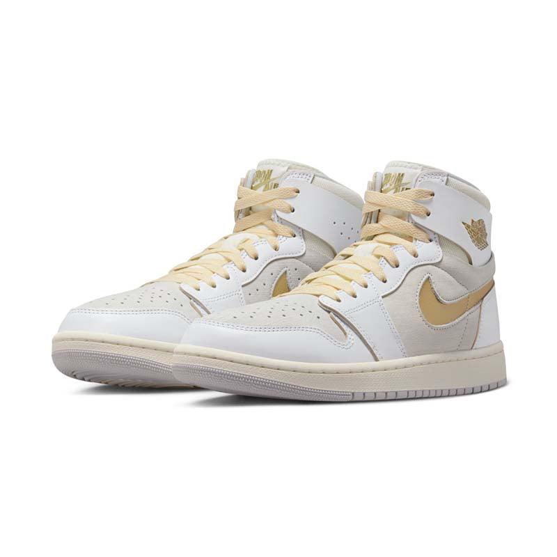 Air Jordan 1 Zoom Air CMFT 2 'Metallic Gold' Basketball Shoes - Men's Retro High-Top Sneakers with Cushioning for Court & Street Style