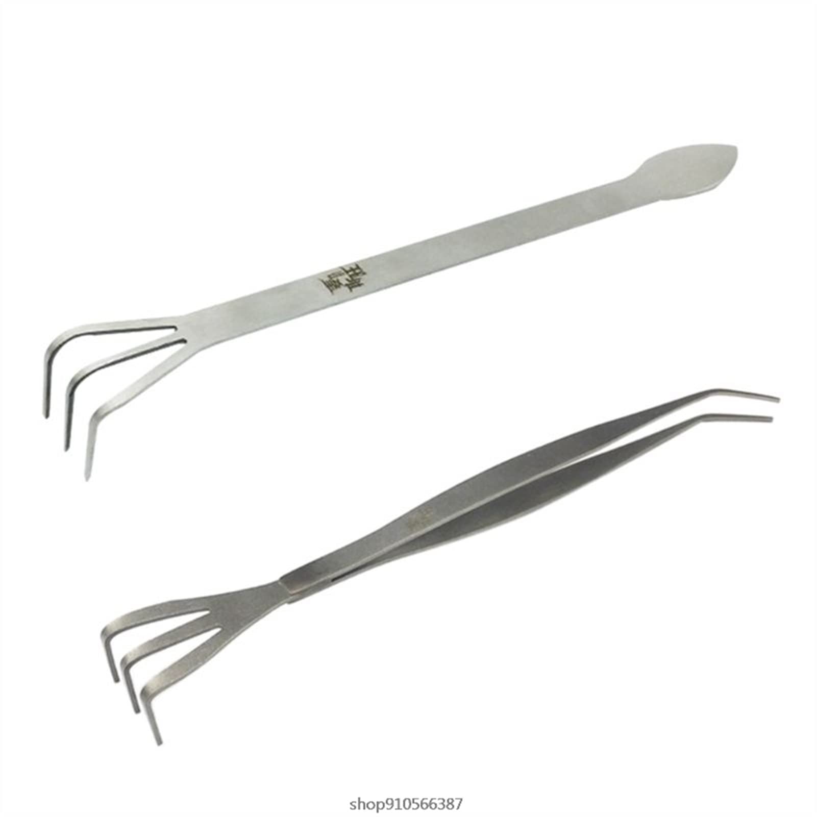 YOOUS Stainless Steel Garden Hand Rake - Multi-Functional Gardening Tool for Loosening Soil, Bonsai Root Care & Weeding | Perfect for Home Gardens, Flower Beds & Landscaping