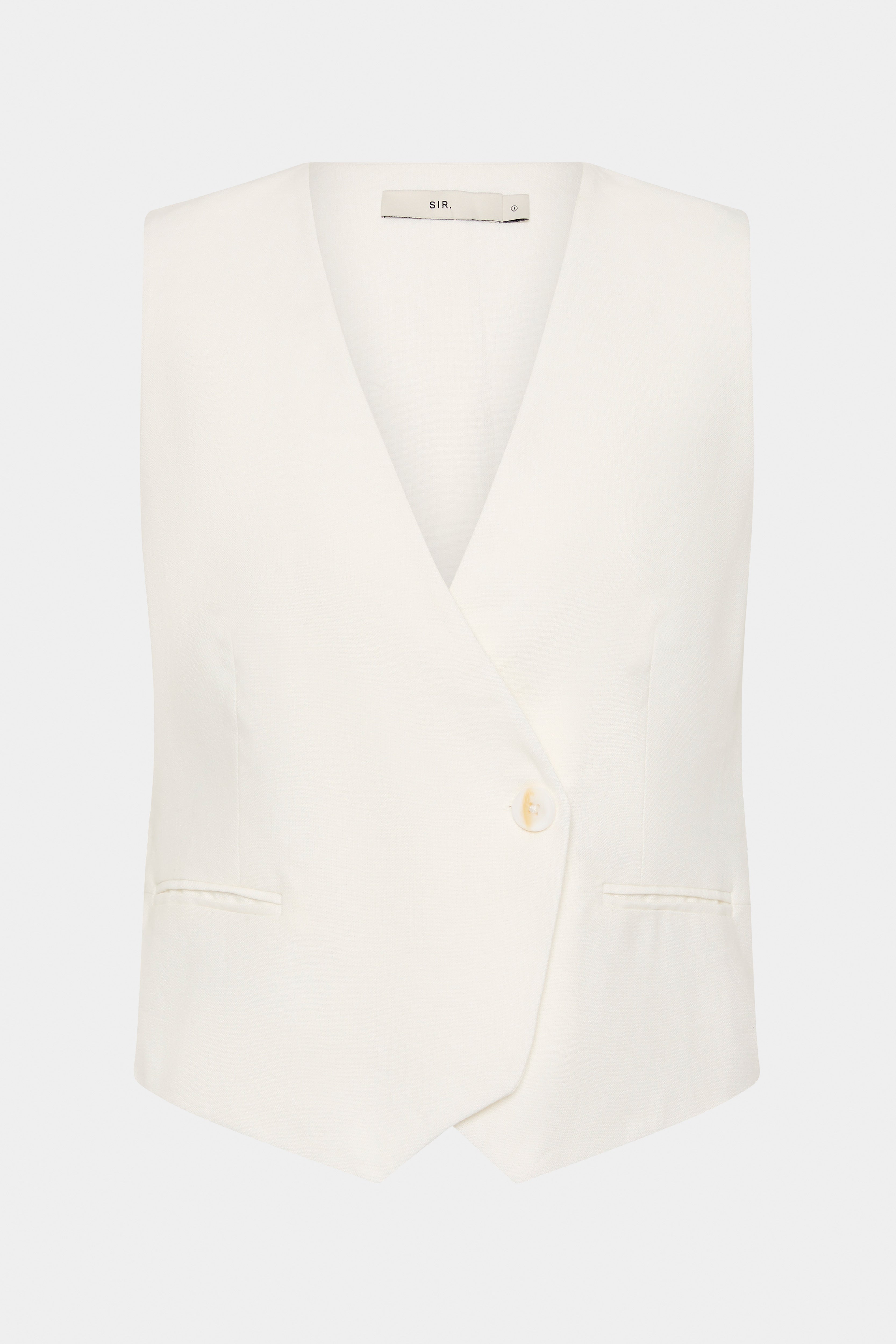 Dorian Vest Ivory - Women's Elegant Knit Sweater Vest for Fall & Winter - Perfect for Office, Layering, and Casual Outfits