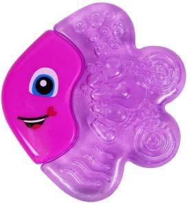 VBaby Fish BPA Free Silicone Rattle & Teether Toy for Babies 3+ Months - Soothing Pacifier for Teething Infants, Perfect for On-the-Go Comfort and Early Sensory Development