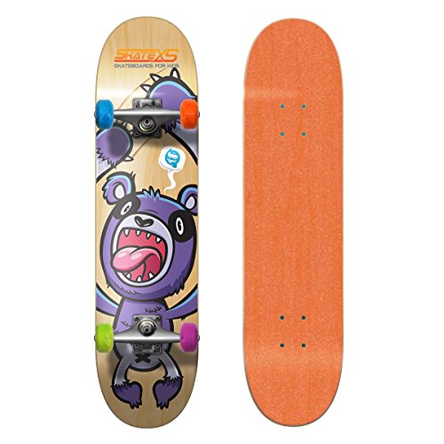 Orange Grip Tape / Multi-Color Wheels