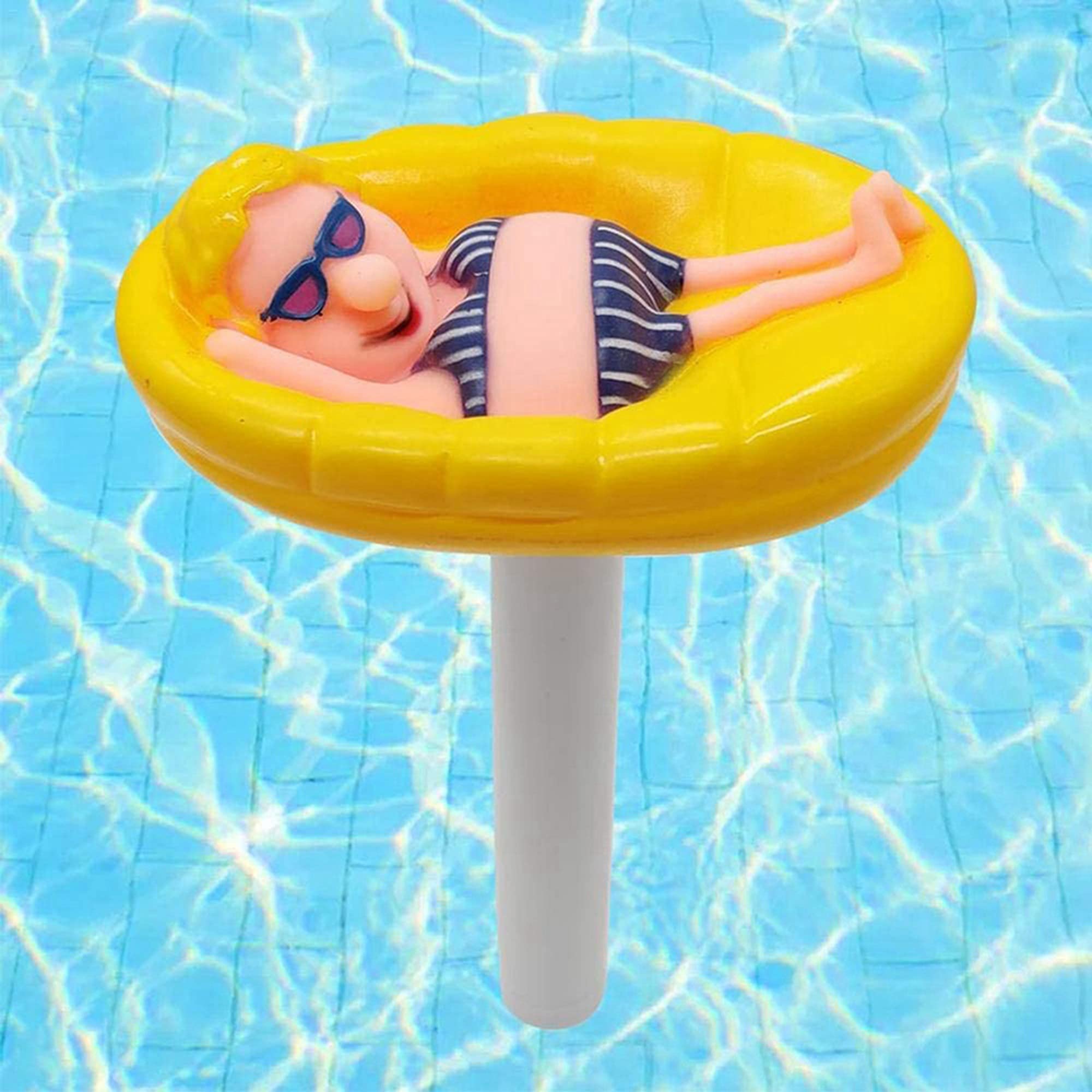 **Large Floating Pool Thermometer - Easy Read Pond & Aquarium Thermometer for Swimming Pools, Bath Water, Spas, Hot Tubs, Fish Tanks - Perfect for Baby Safety & Water Temperature Monitoring**