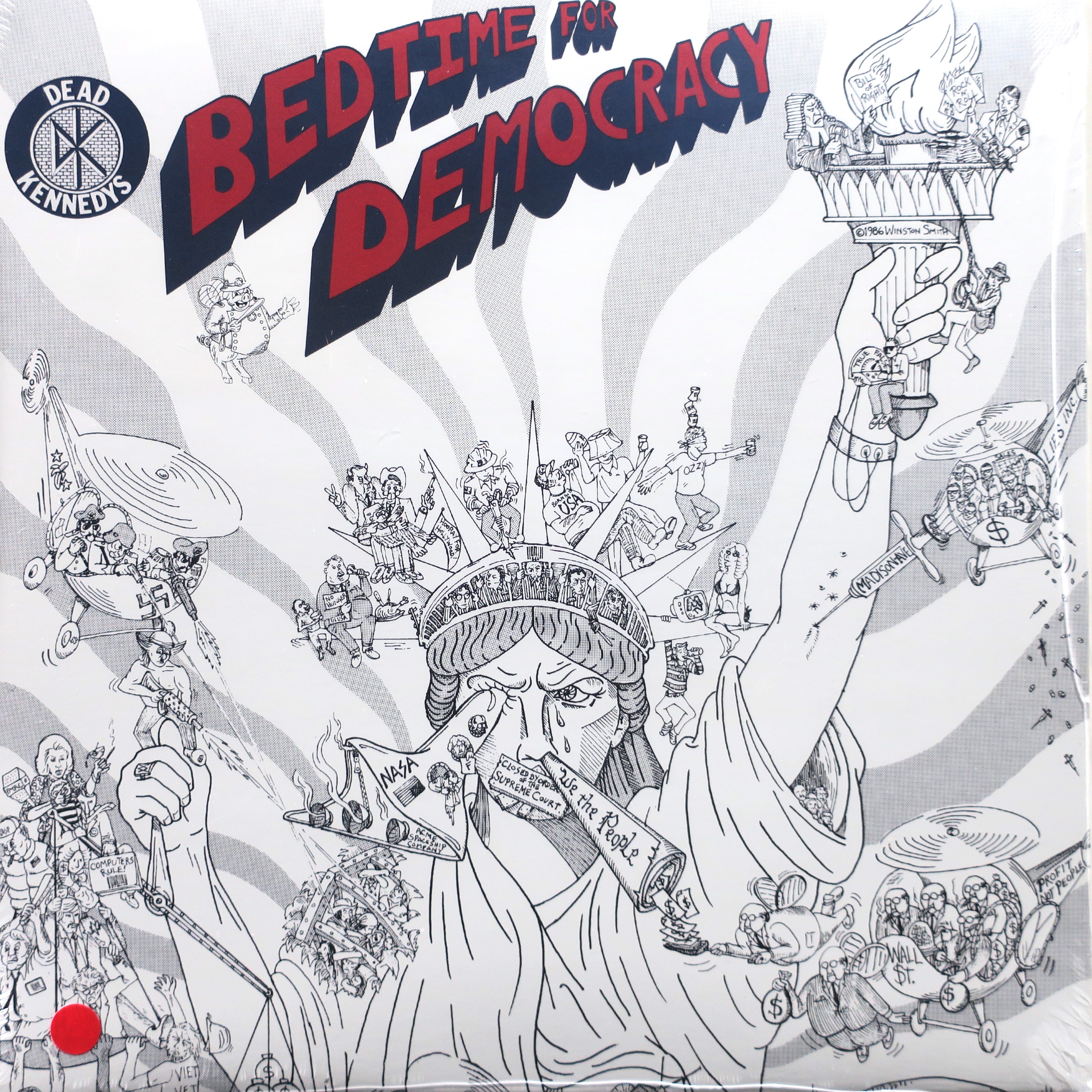 DEAD KENNEDYS 'Bedtime For Democracy' Limited Edition White Vinyl LP Record - Punk Rock Music Collectible for Home Listening & Vinyl Enthusiasts