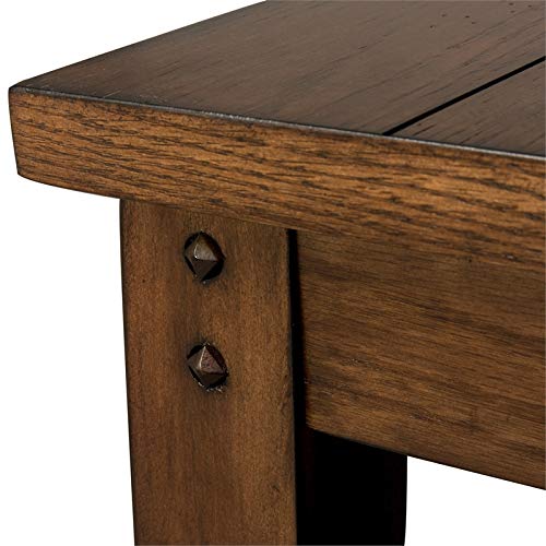 Liberty Furniture Lake House Dark Brown Square End Table - Stylish Accent Table for Living Room, Bedroom, or Office Decor