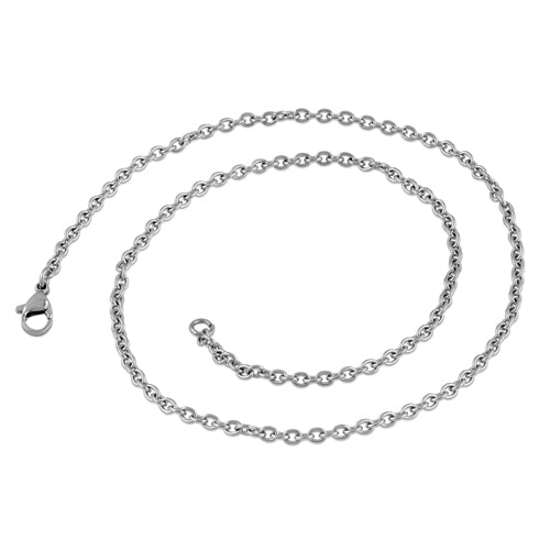 Stainless Steel Cable Chain Necklace 3.0MM - Durable Unisex Jewelry for Men & Women - Perfect for Everyday Wear, Gifts & Layering