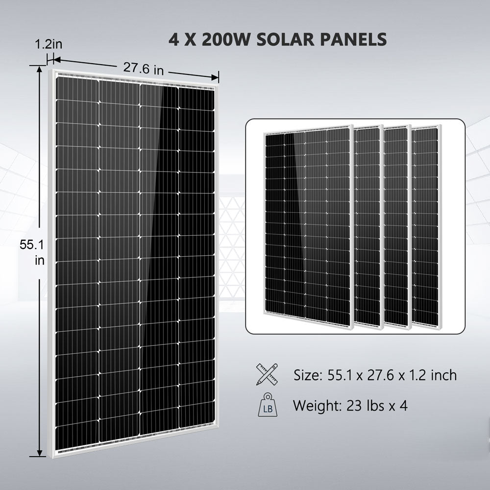 SunGoldPower SGKT 3PRO 3000W 24V Solar Power Kit with 800W Solar Panels & Lithium Battery | 120V Output for Home Backup, RV, Off-Grid Living | Portable Solar Generator for Emergency Power & Outdoor Adventures