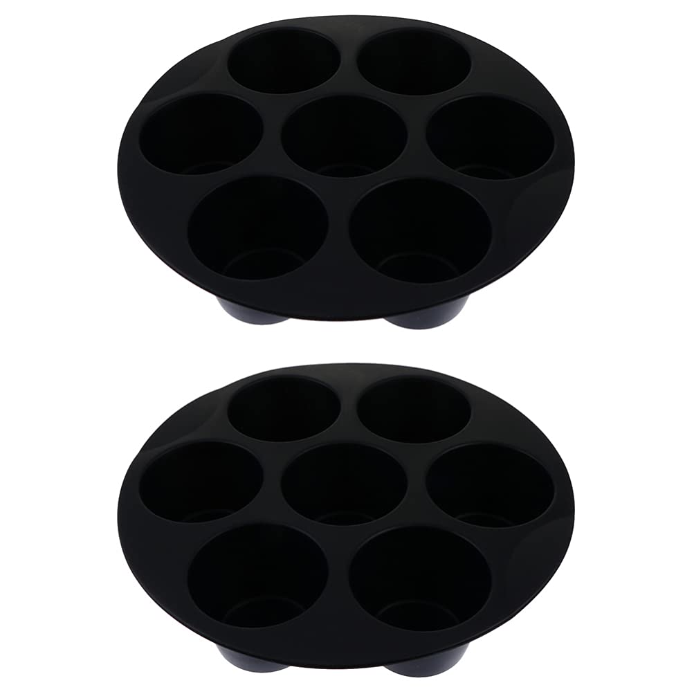 Hemoton 2-Pack Silicone Baking Cups - Reusable Cupcake & Muffin Liners, Yorkshire Pudding & Popsicle Molds - Non-Stick, BPA-Free Silicone Bakeware for Home Baking, Party Desserts & Kids Snacks