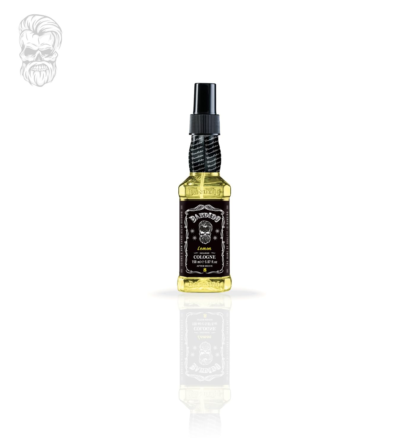Bandido Aftershave Cologne for Men | Traditional Turkish Eau de Cologne Spray with 70% Alcohol Content | Refreshing Lemon Scent 150ml | Perfect for Post-Shave, Grooming & Daily Fragrance