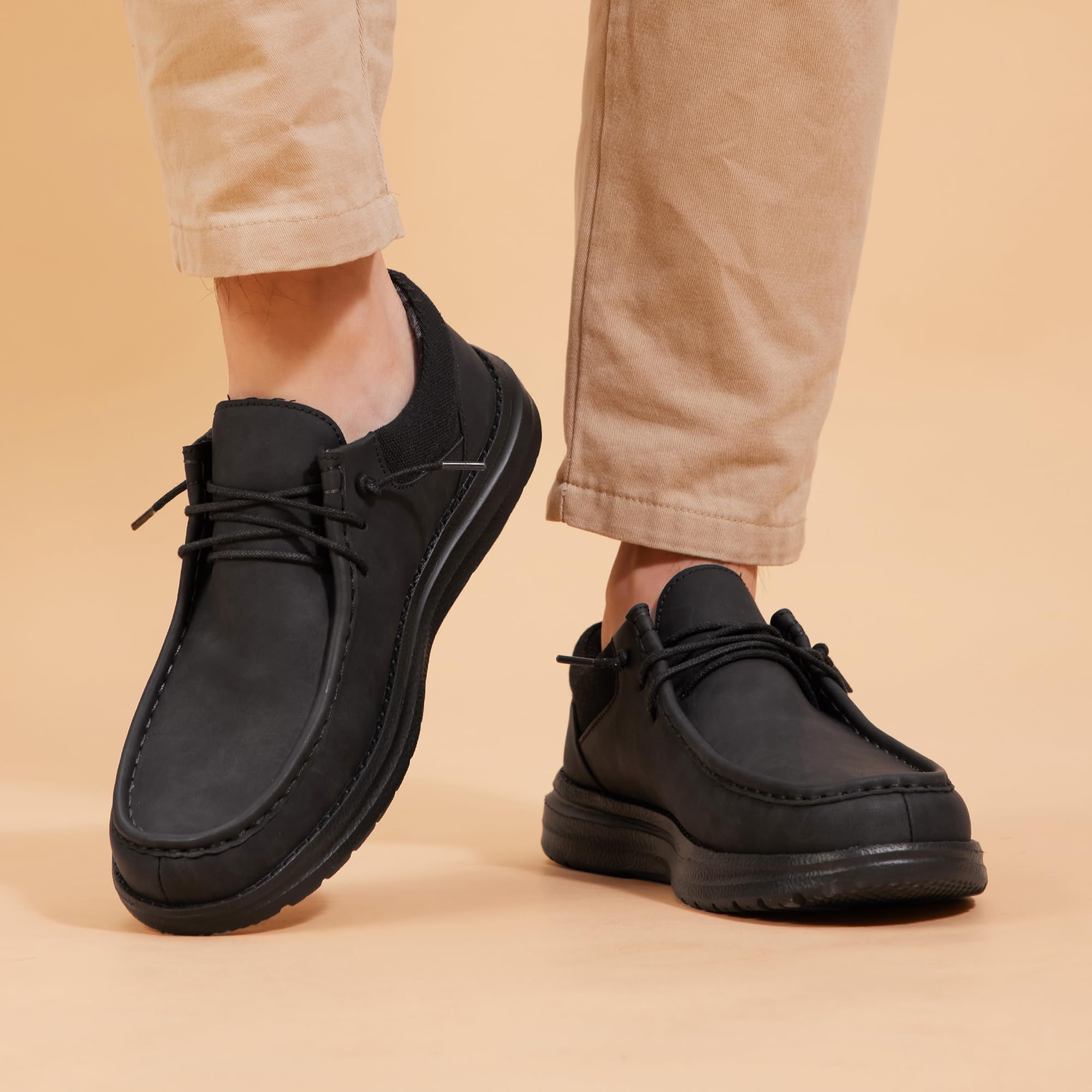 **Men's Wide Width Slip-On Loafers - Comfortable Walking Shoes with Roomy Toe Box for Casual Wear & Travel**    *(Optimized for Google SEO, includes usage scenario: casual wear & travel)*