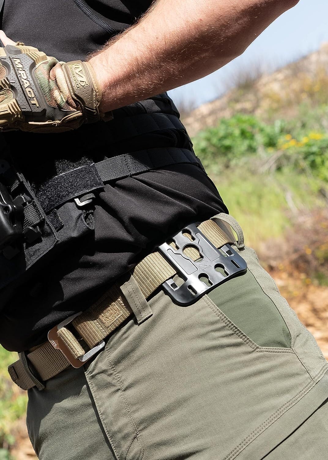 Orpaz T40 Adjustable Modular SD9VE Holster - OWB Compatible with S&W SD9VE Pistol - Fits Light, Laser, Sight & Optics - Tactical Gun Holder for Concealed Carry & Range Training