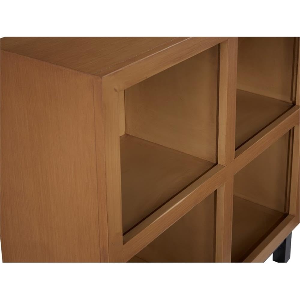 Progressive Furniture Library Accent Bookcase in Brown - Stylish Wooden Bookshelf for Home Office, Living Room & Study Room Decor