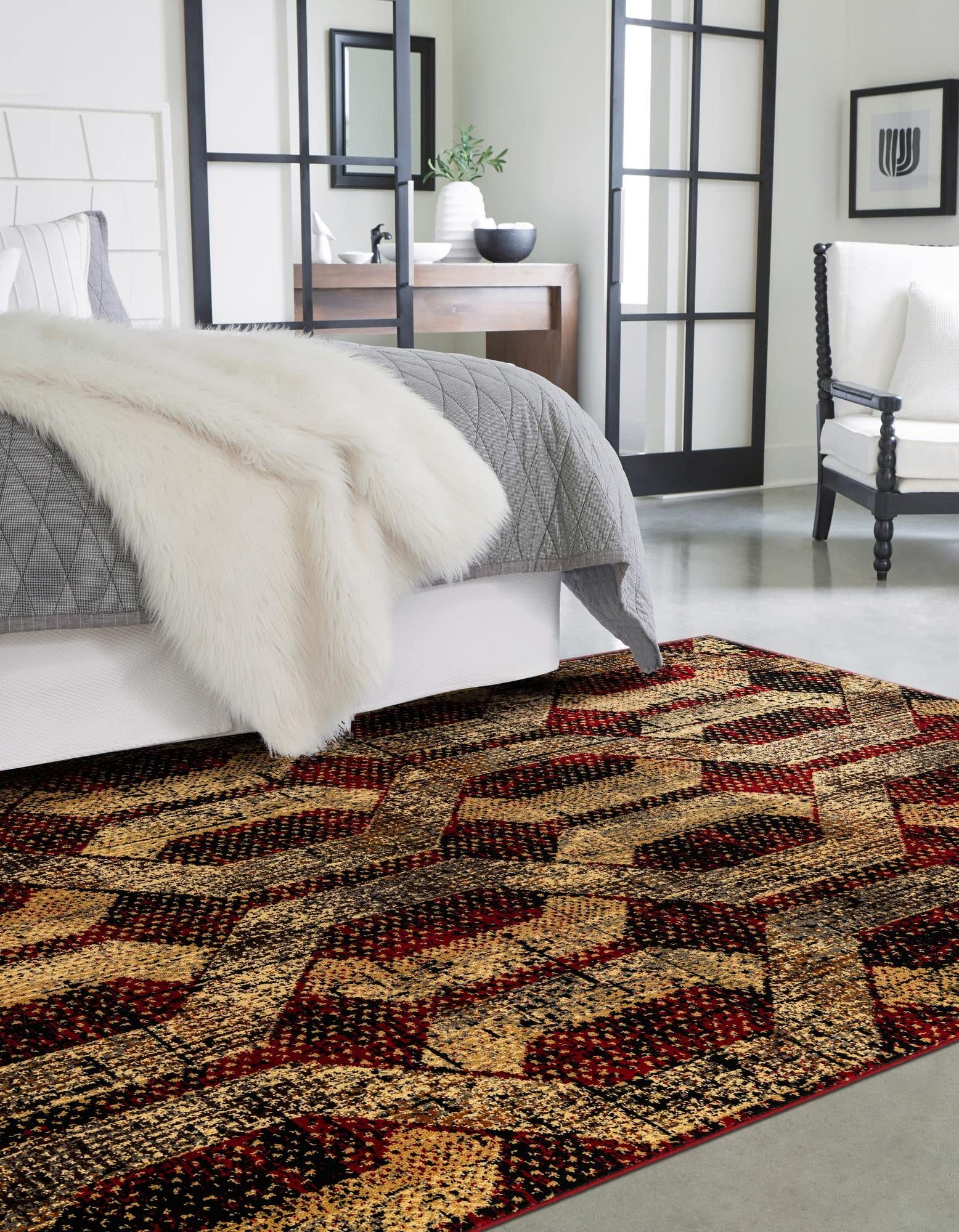 Unique Loom Saturn Collection Area Rug - Astra (7'10