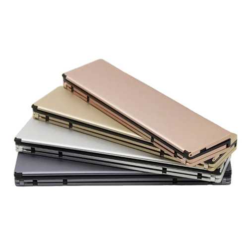 Premium Aluminum Alloy Foldable Wireless Bluetooth Keyboard - Portable & Ergonomic Design for iPad, iPhone, Android, PC - Perfect for Travel, Office & Home Use
