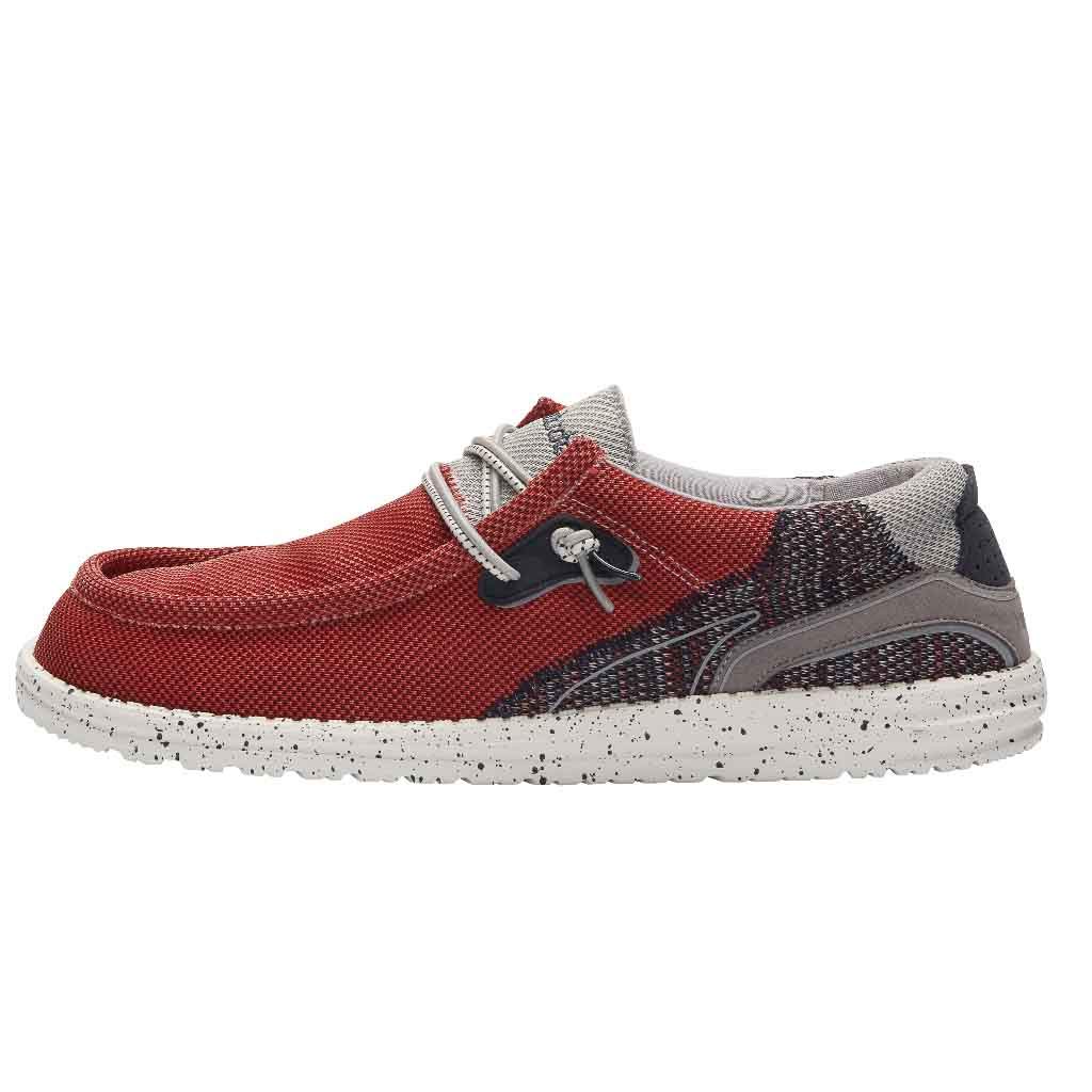 Hey Dude Men's Wally Hawk Comfortable Lace-Up Loafers - Lightweight Casual Shoes for Walking, Travel & Everyday Wear