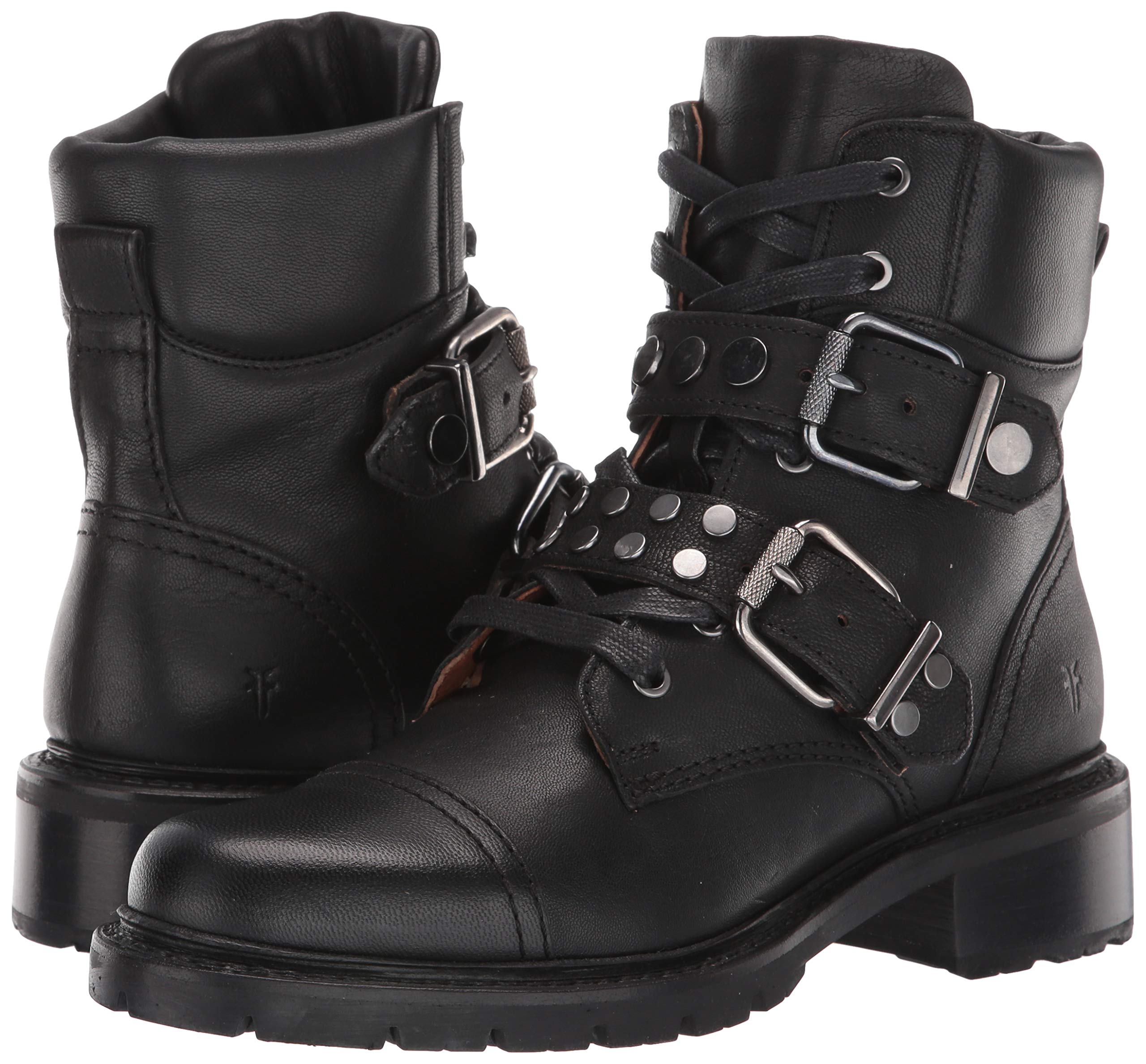 Frye Women's Samatha Stud Hiking Boots - Waterproof Leather Ankle Boots for Outdoor Adventures, Camping & Winter Walking