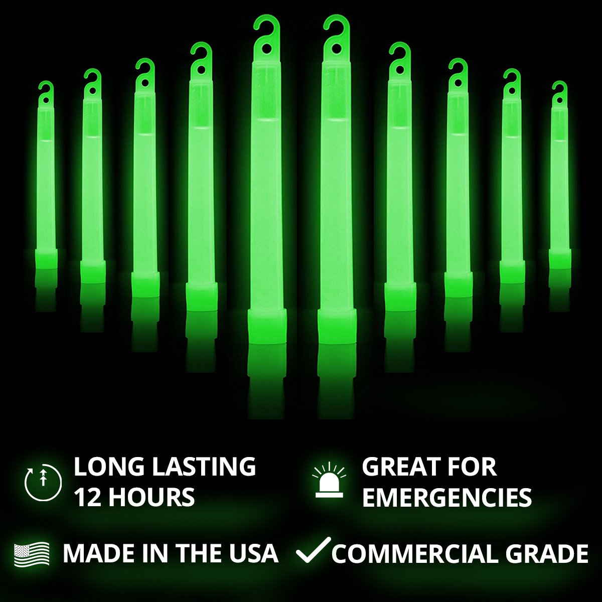 Military Grade Cyalume Glow Sticks - 6