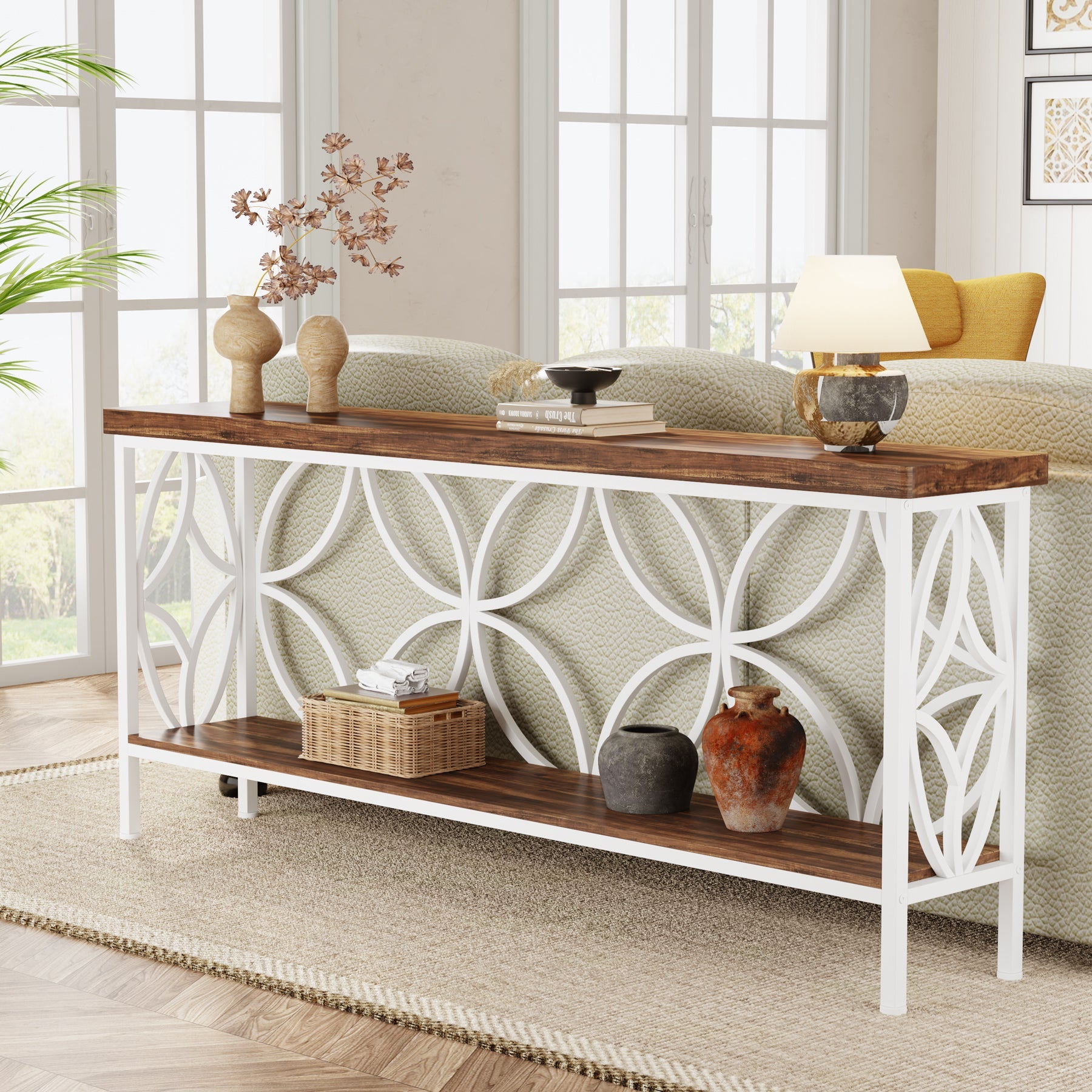 2 Tier Console Table - 70.9