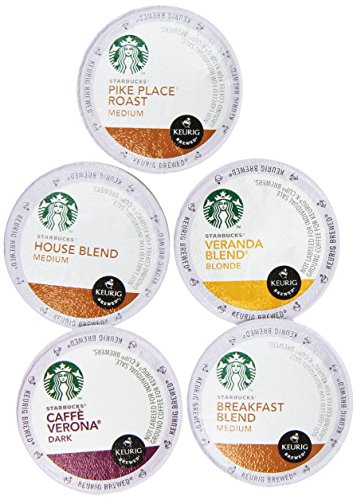 20-Count K-Cup Coffee Pods Variety Pack for Keurig Brewers - Starbucks Flavored Coffee Assortment | Perfect for Office, Home & Morning Brewing