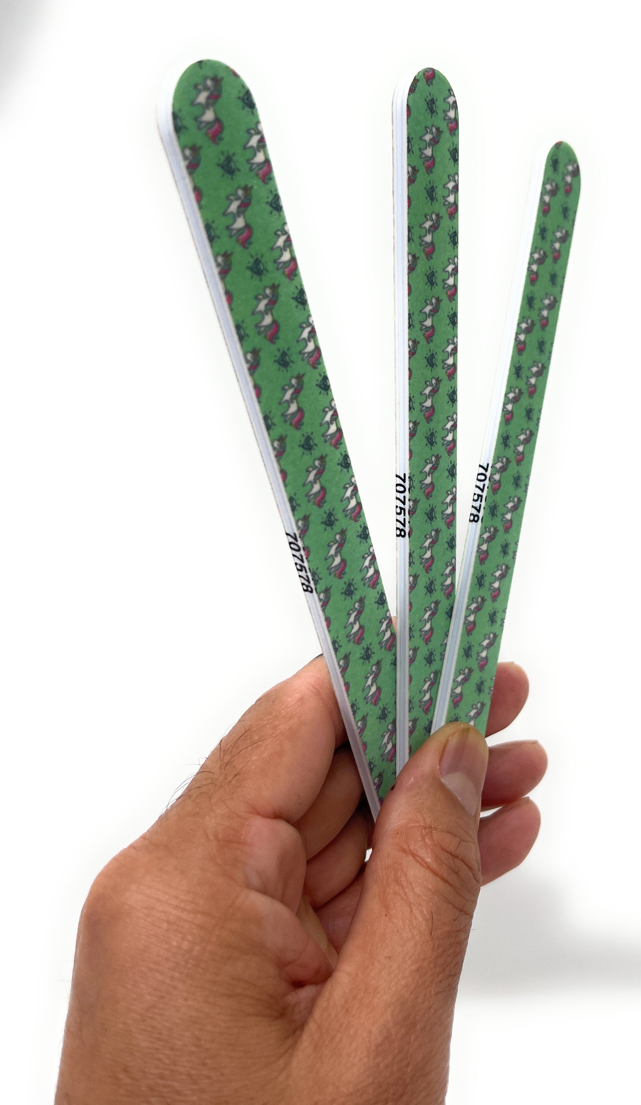 Tropical Shine Nail File - 3 Pack Cushioned Dual Sided Emery Boards (180 Fine & 240 Grit) - Perfect for Home, Salon & Travel Manicures