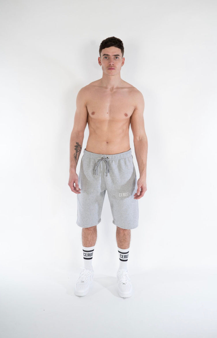 Cerus Grey Legacy Men's Athletic Shorts - Lightweight Quick-Dry Workout Running Gym Casual Shorts for Men - Perfect for Sports, Training & Everyday Wear