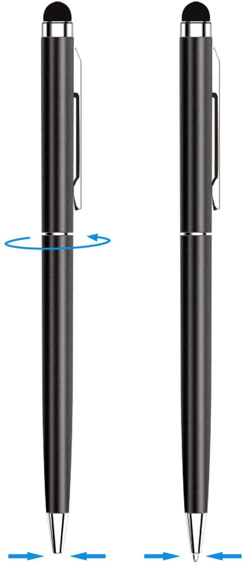 Anngrowy 2-in-1 Stylus Pen & Ballpoint Pen - Universal Touch Screen Stylus for iPad, iPhone, Tablet, Laptop, Kindle, Samsung Galaxy - Perfect for Drawing, Note-Taking & Digital Signatures on All Capacitive Touch Screens