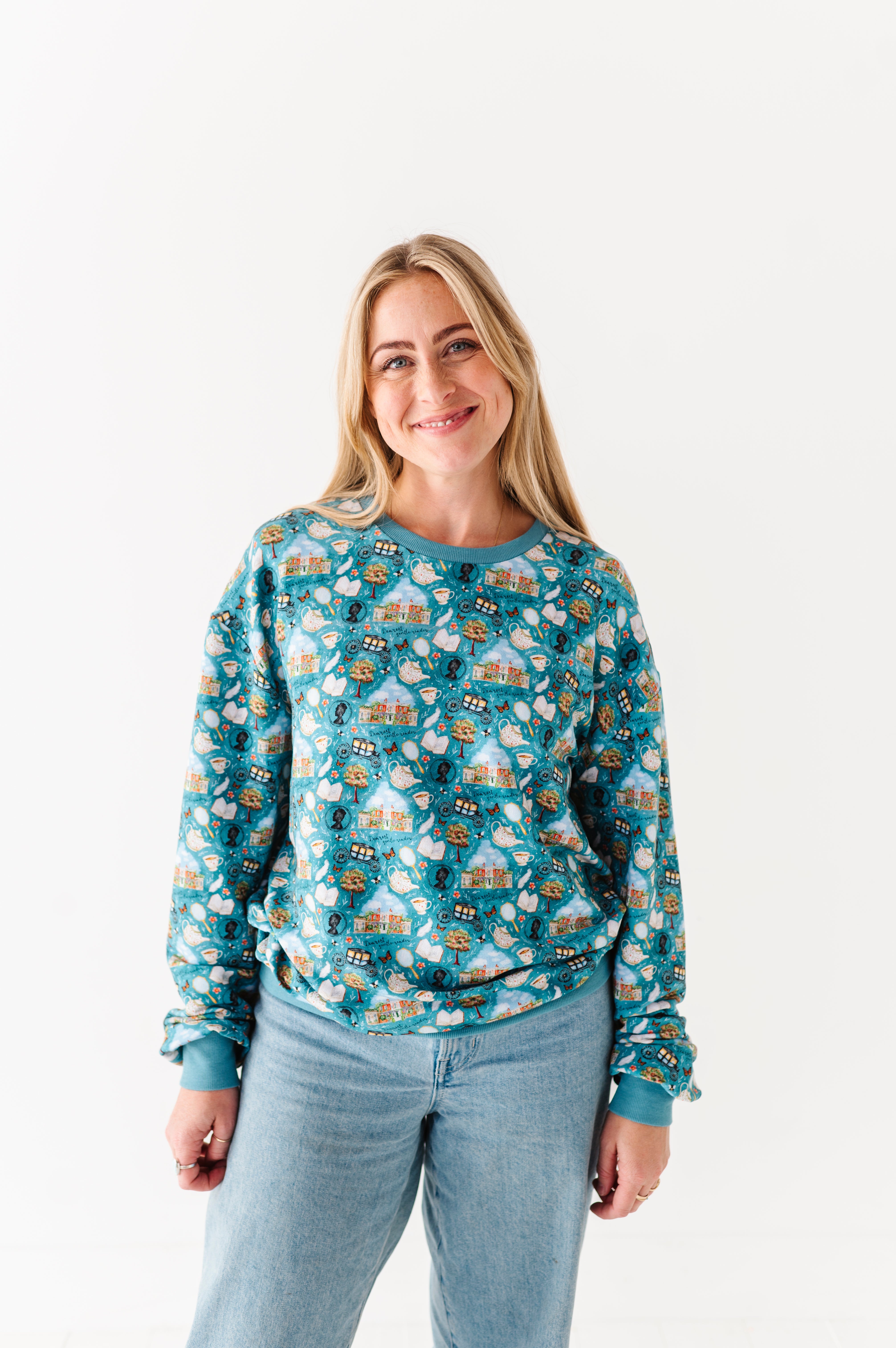Gentle Reader Adult Sweatshirt - Cozy Pullover Hoodie for Book Lovers - Perfect for Reading, Lounging & Casual Outfits