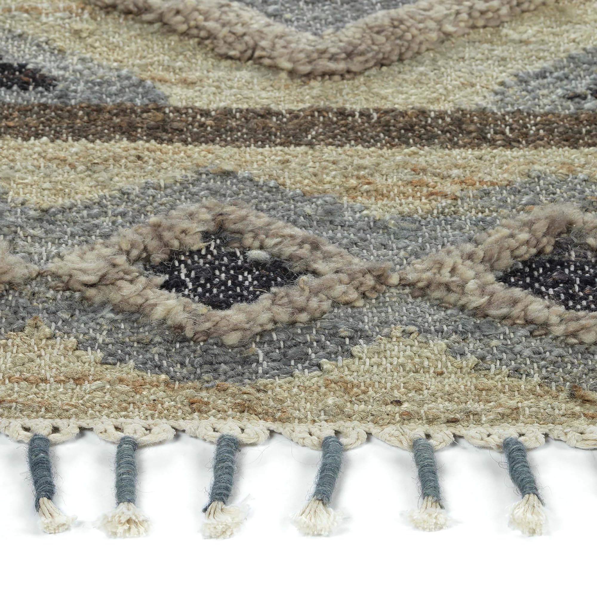 Kaleen Rugs Alejandra Natural 2' x 3' Rectangle Throw Rug - Soft & Durable Jute Fiber - Perfect for Bedroom, Living Room, or Entryway Decor