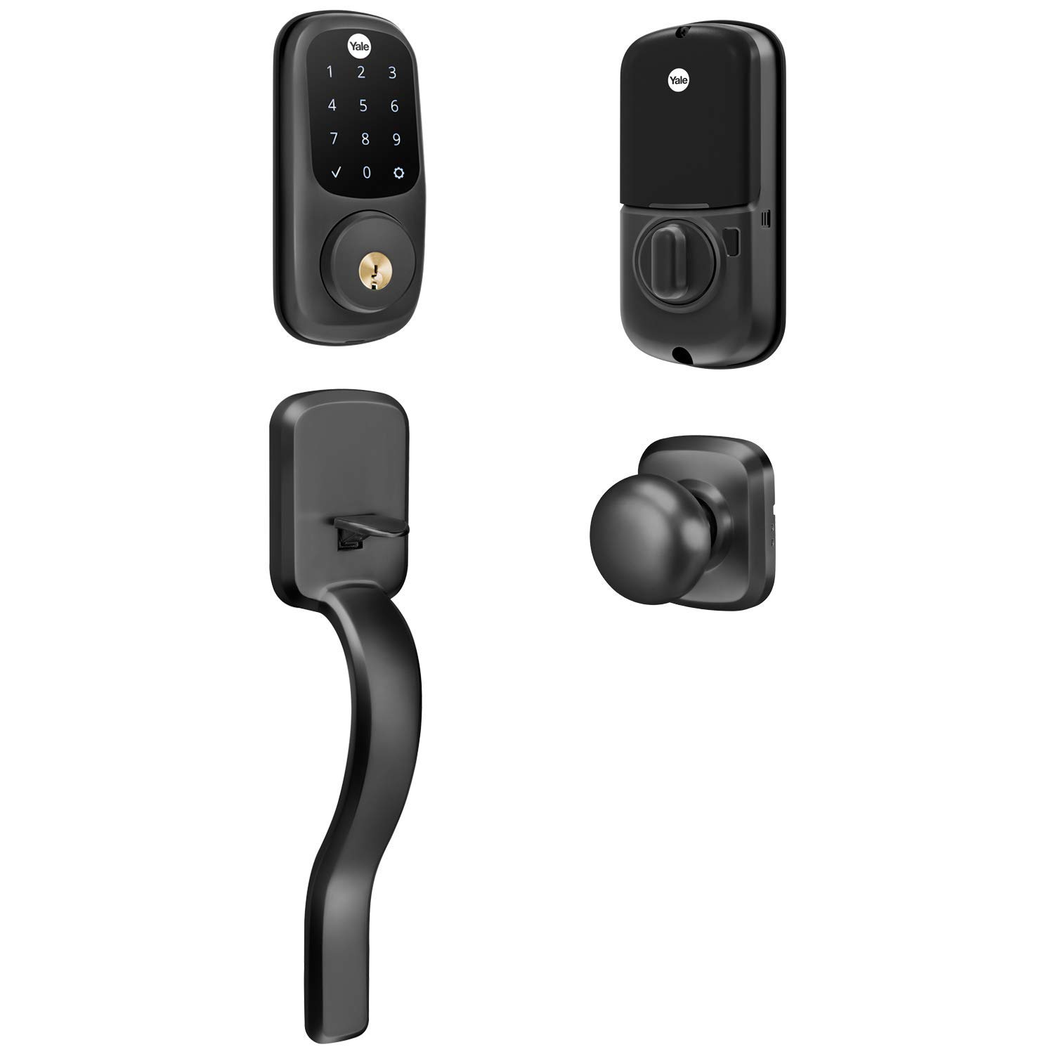 Yale Assure Lock - Wi-Fi Enabled Touchscreen Smart Door Lock with Ridgefield Handleset | Keyless Entry, Remote Access & Home Security | Perfect for Smart Homes & Vacation Rentals