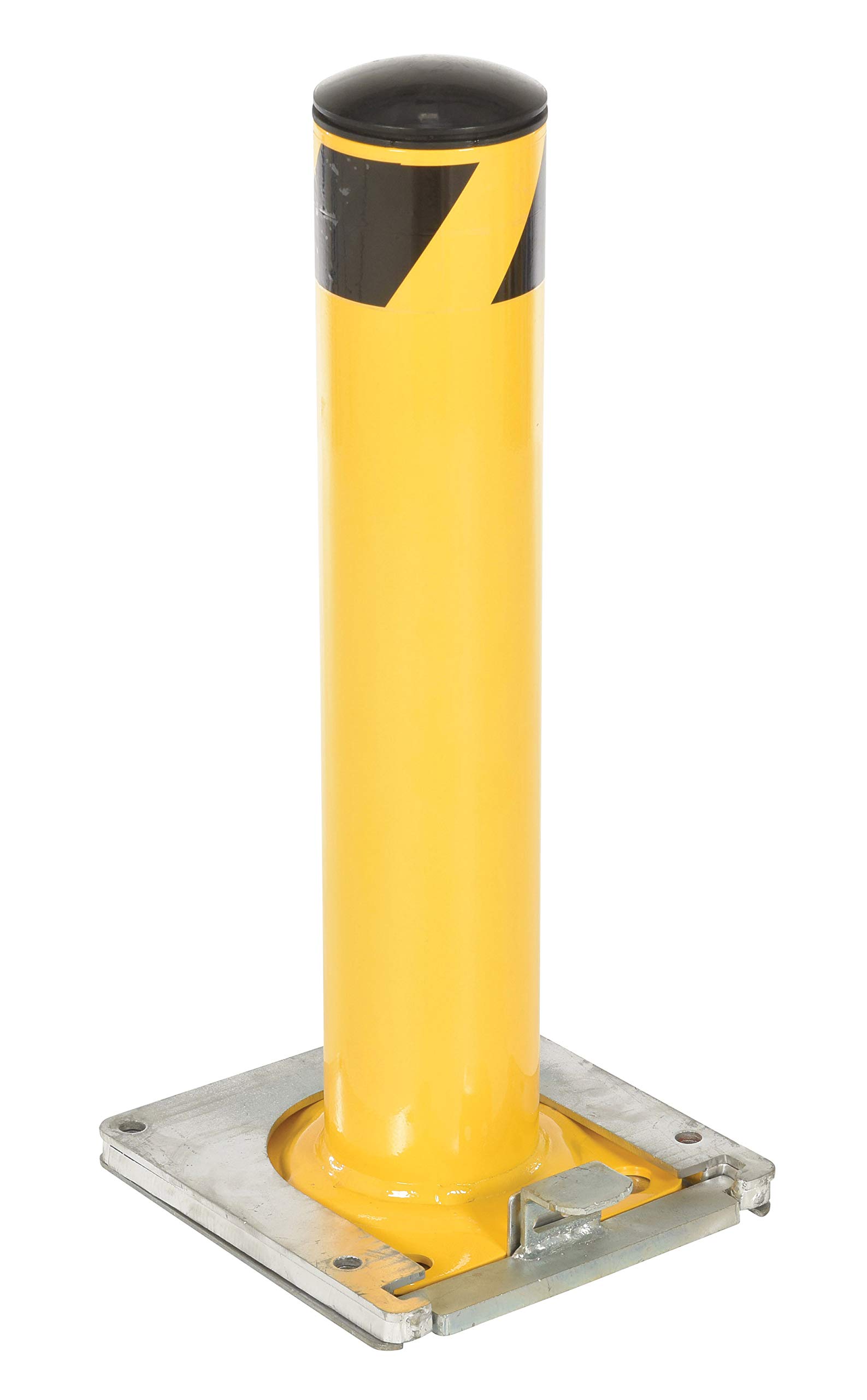 Vestil BOL-RF-24-4.5 Surface Mounted Removable Steel Pipe Safety Bollard, 4.5