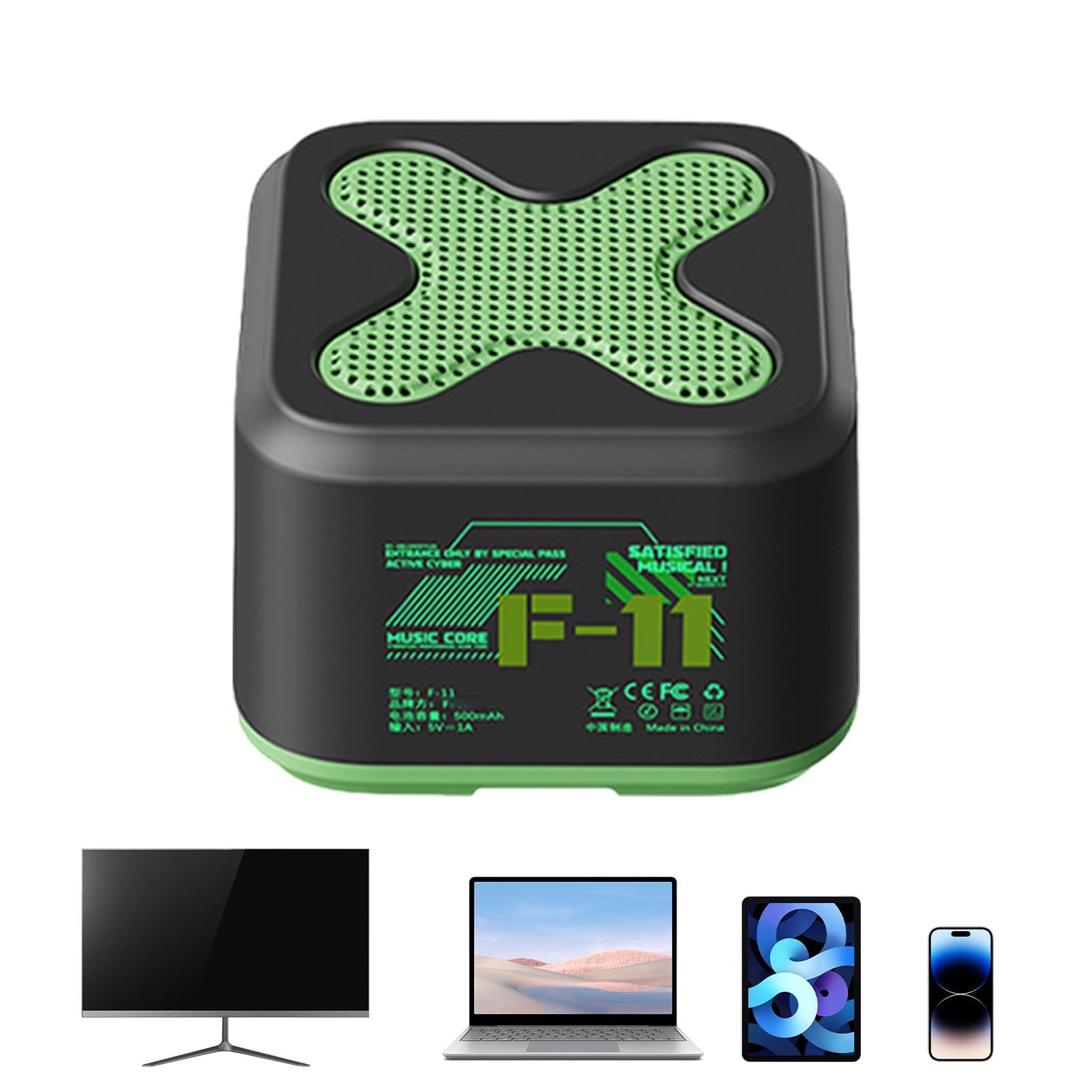 Wectirc Smart Speaker - Portable Wireless Bluetooth Speaker with Subwoofer, FM Radio, Loud Volume for Beach, Shower, Camping, Outdoor, Party & Home Use