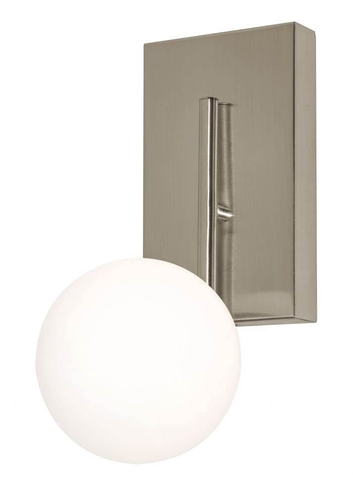 AFX METS0512L30D1SN Metropolitan Wall Sconce Light Fixture in Brushed Nickel Finish - Perfect for Bedroom, Hallway, or Living Room Lighting
