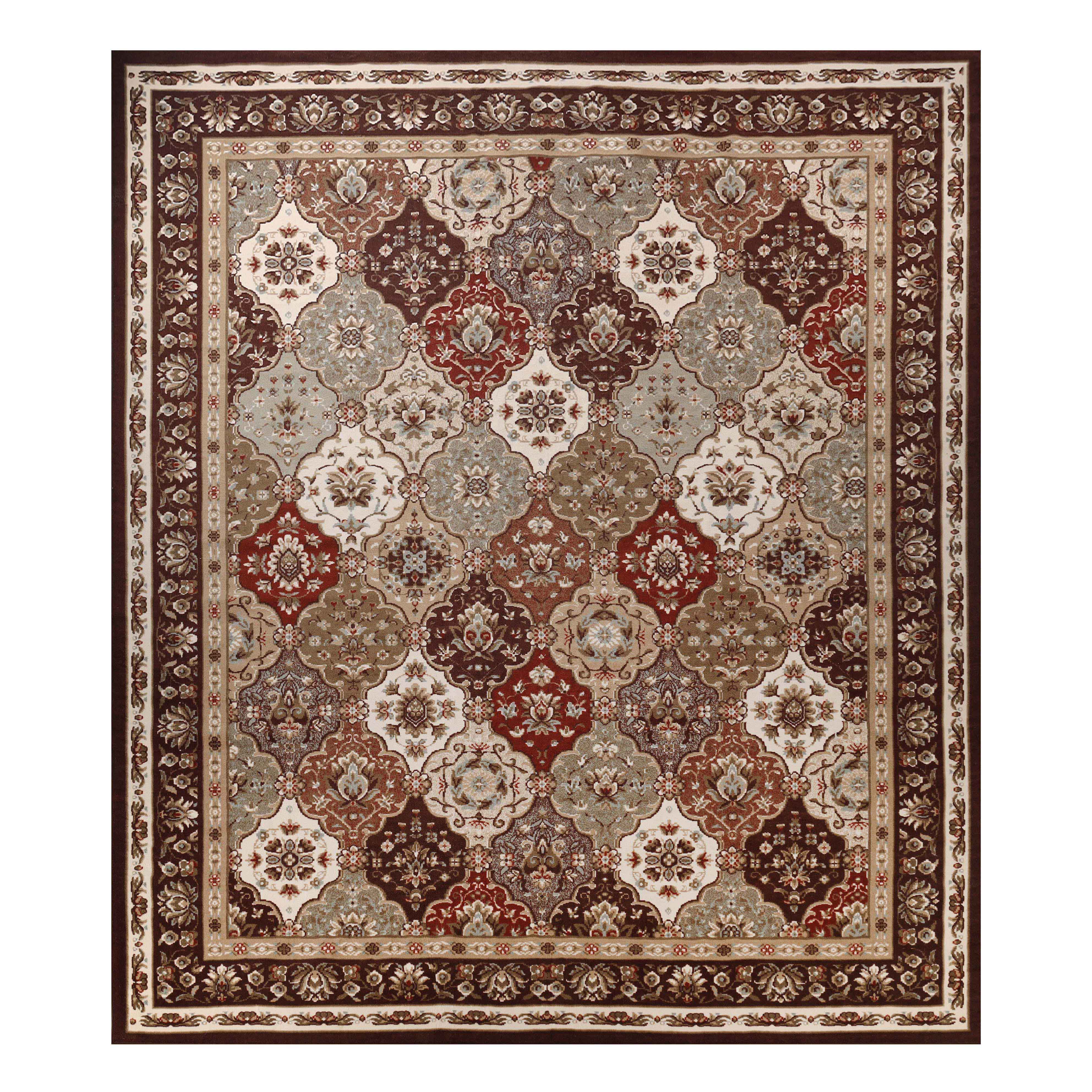 Palmyra Traditional Floral Medallion Indoor Area Rug - Non-Slip Living Room Carpet, Bedroom Runner Rug for Home Decor | Perfect for Hallway, Entryway & Cozy Spaces