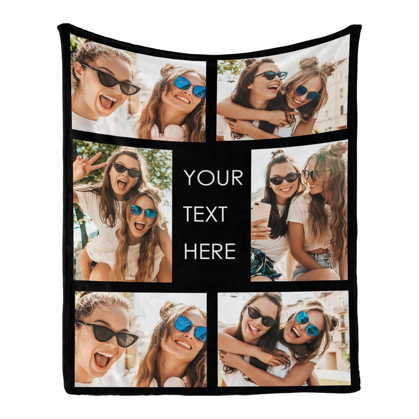 Best Friend Sister Gift - Personalized Warm Fleece Throw Blanket 50x60 Inches - Cozy Bed, Couch & Home Decor for Birthdays, Holidays & Special Occasions