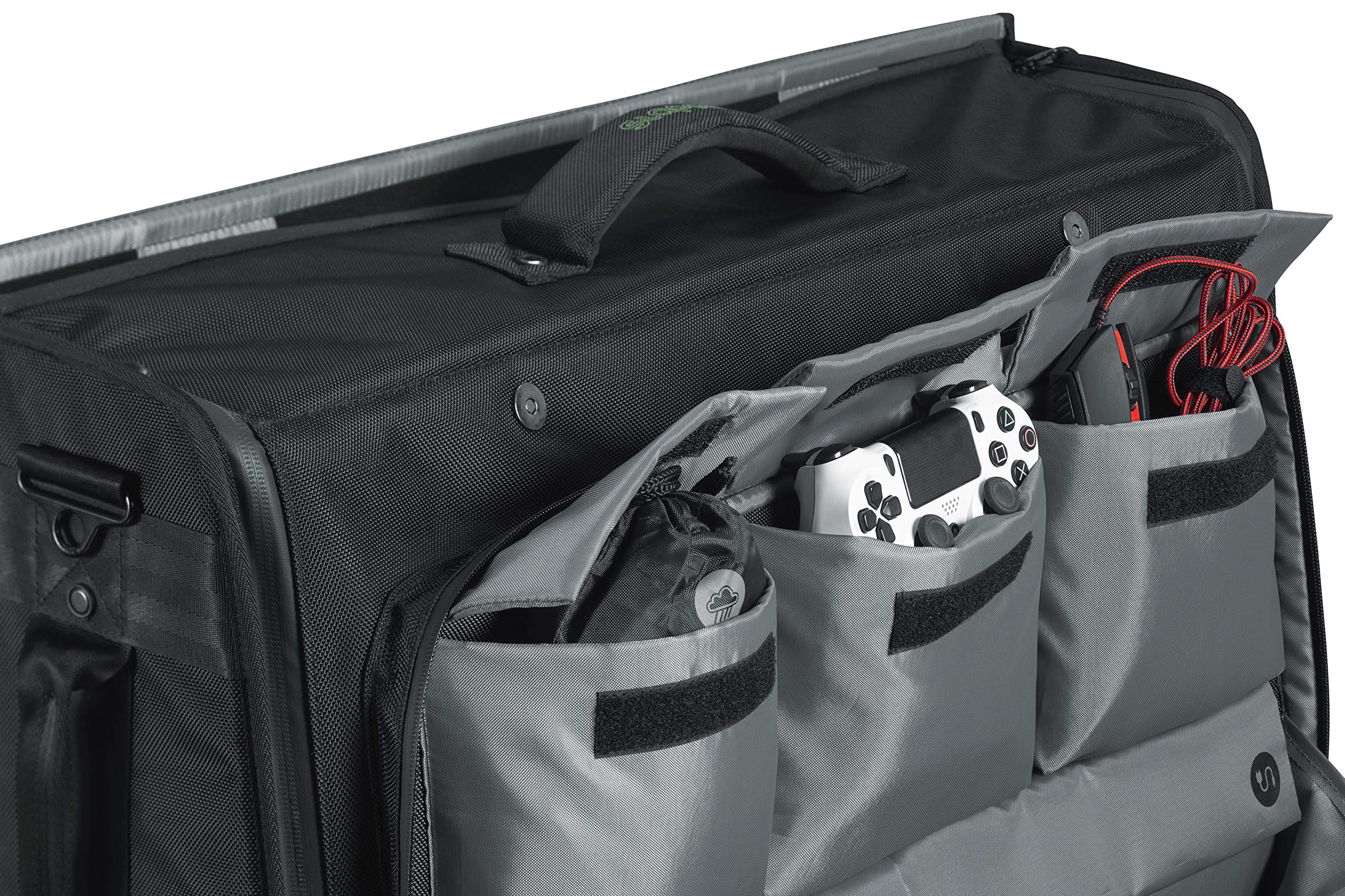 Slappa Gaming Monitor Tote Bag - Waterproof Zipper & Adjustable Shoulder Strap for 24-28 Inch Monitors (SL-MONITOR-TOTE) - Perfect for LAN Parties, Esports Events & Office Monitor Transport
