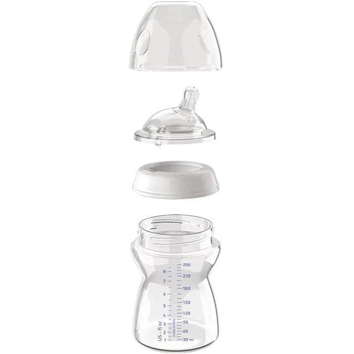 Chicco NaturalFit Baby Bottle - 8oz/250ml, BPA-Free, Anti-Colic, Easy Grip (1 Pack) - Perfect for Newborns, Infants & Toddlers at Home or On-the-Go