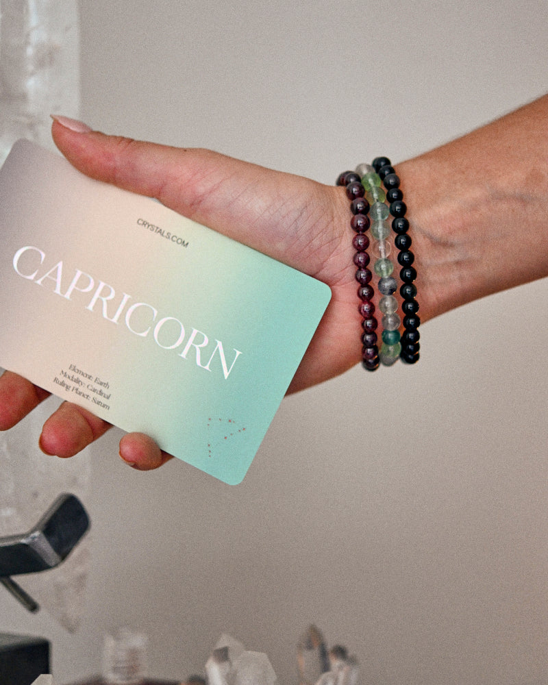 Capricorn Zodiac Bracelet Trio Set - Stylish & Meaningful Astrology Jewelry for Women | Perfect for Gifts, Daily Wear & Spiritual Healing