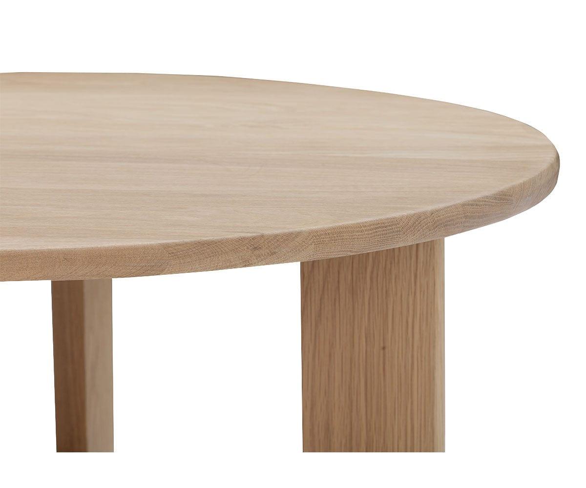 Modern Round Coffee Table - 36 Inch Wooden Center Table for Living Room, Bedroom & Office - Stylish Home Decor Furniture for Small Spaces