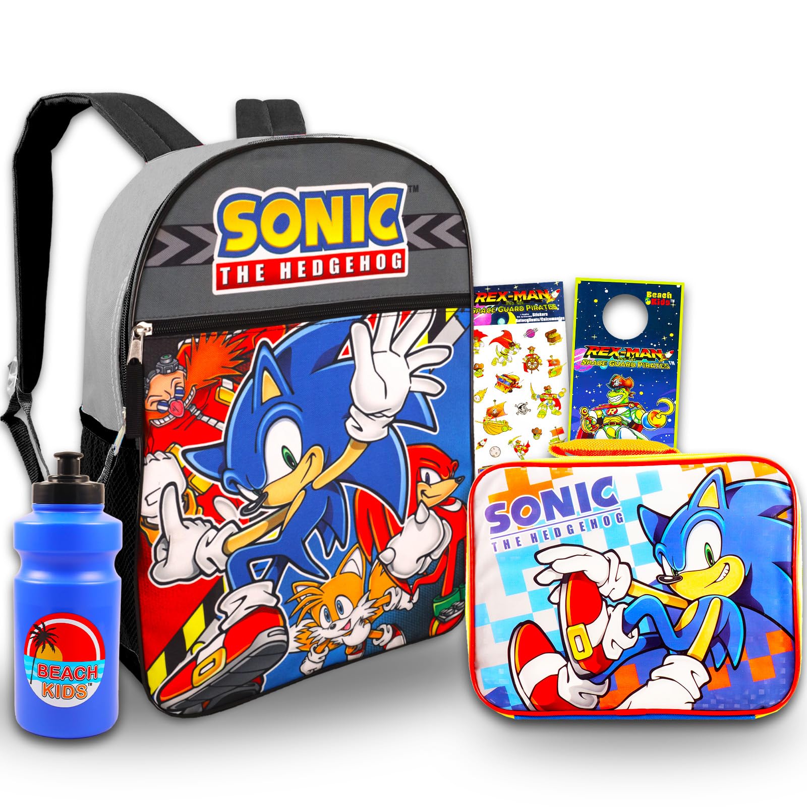 Sonic the Hedgehog Backpack with Lunch Box Set - 16