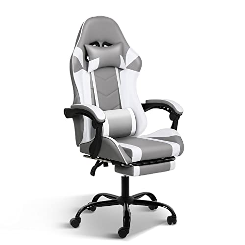Grey/White With Footrest
