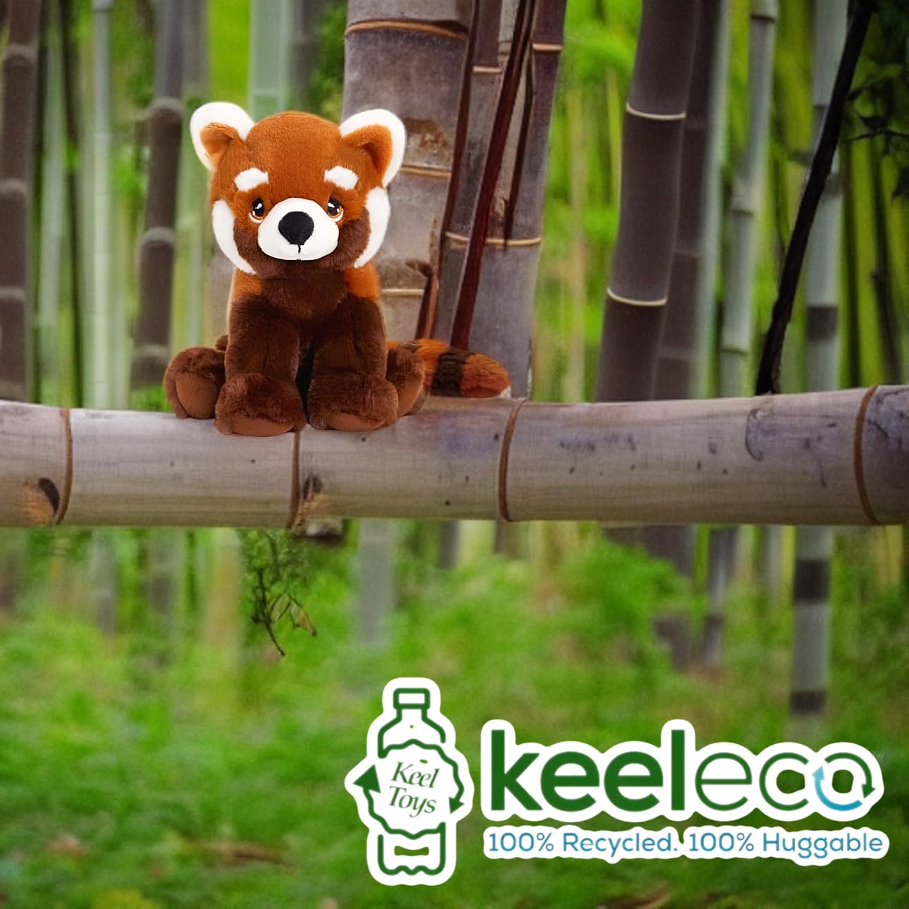 Eco-Friendly Red Panda Plush Dog Toy - 100% Recycled Material, Durable & Safe for Pets | Perfect for Chewing, Fetching, and Cuddling Playtime