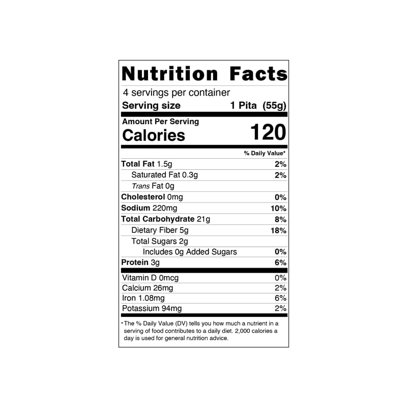Bfree Gluten Free Whole Grain Stone-Baked Pita Bread - 7.76 Oz (Pack of 3) | Healthy Snack for Sandwiches, Wraps & Mediterranean Meals | Vegan, Allergy Friendly & Non-GMO